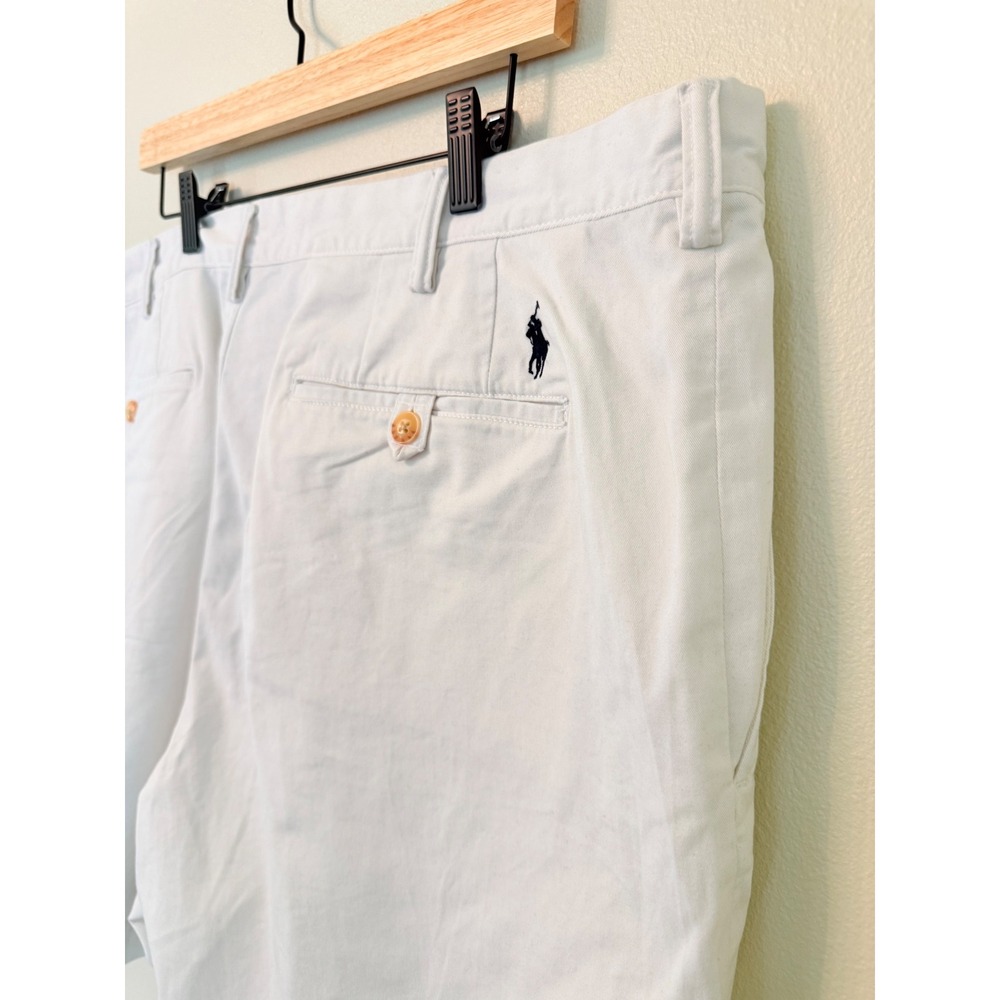 Polo Ralph Lauren Classic Fit 6" Chino Shorts Birch Tan Size 42 Stretch - Picture 6 of 9